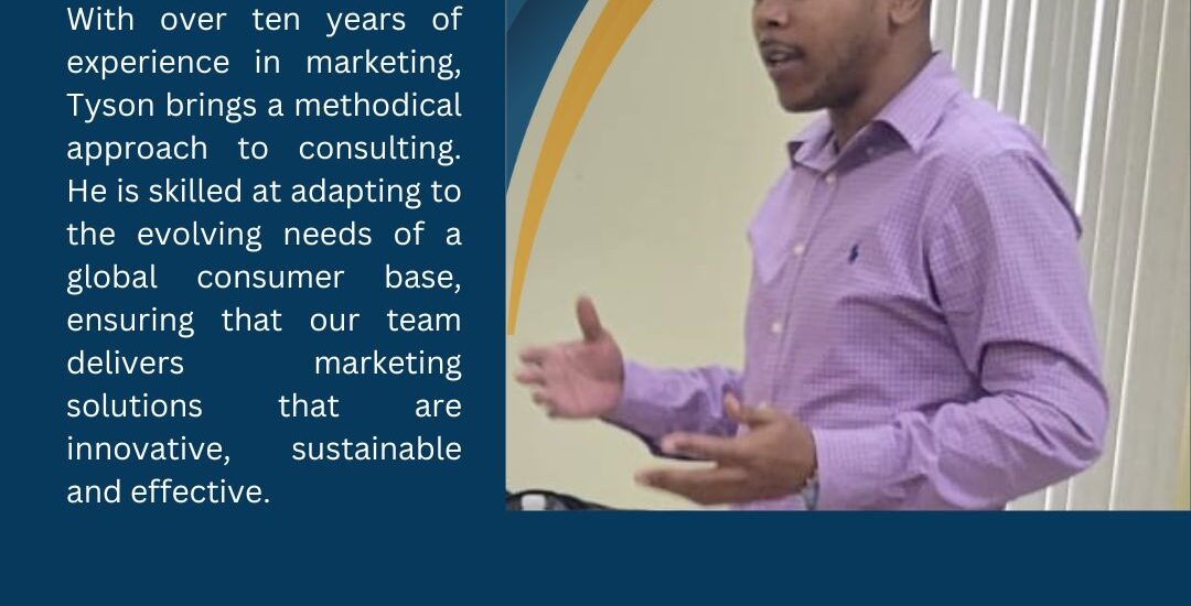 Tyson Scantlebury, Chief Marketing Consultant, Altus Regional Consulting Solutions (Caribbean) Ltd