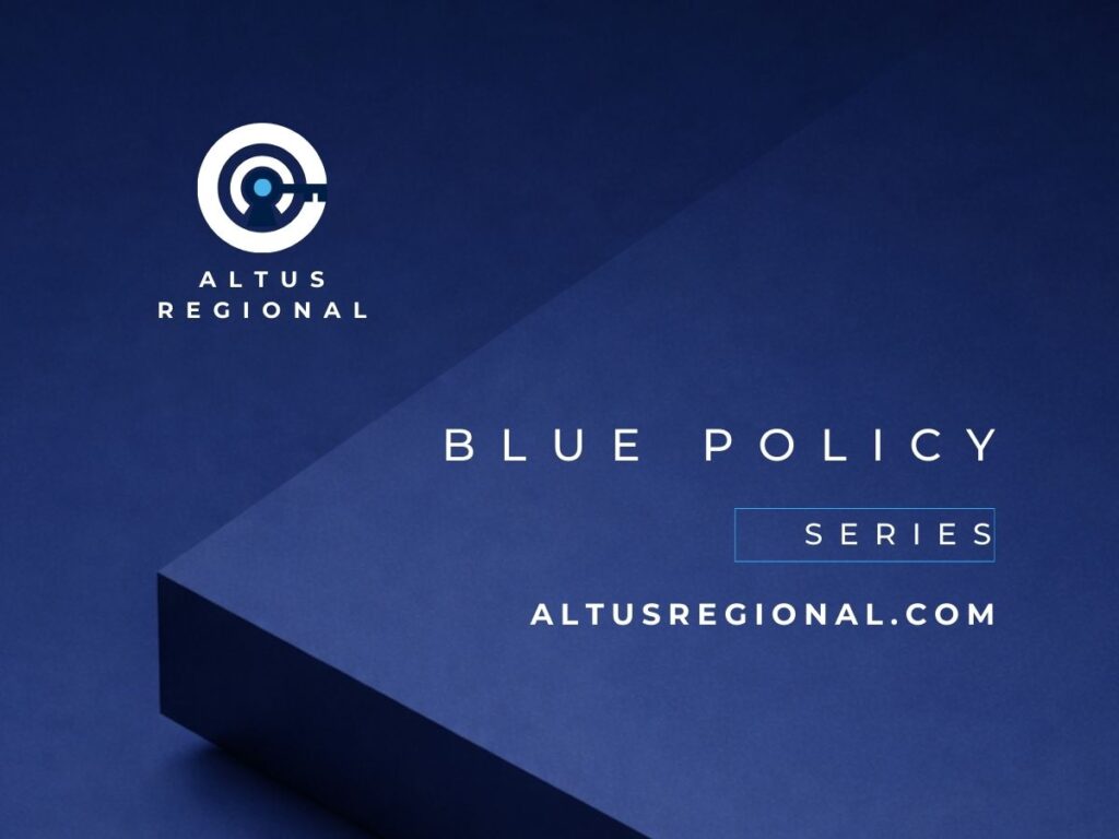 Altus Regional Blue Policy Series Launch Calendar Maritime Ocean Governance, Climate-Risk Disclosure, Caribbean, Blue Economy